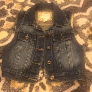 Girls denim vest